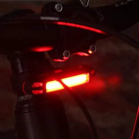 2-in-1 500LM Bicycle USB Rechargeable LED Bike Light Taillight Ultralight Warning Night