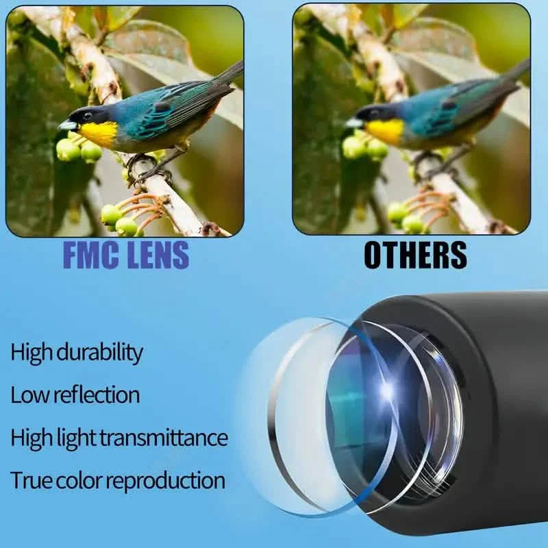 8X Portable Monocular – Pocket-Sized for Outdoor Adventures & Travel